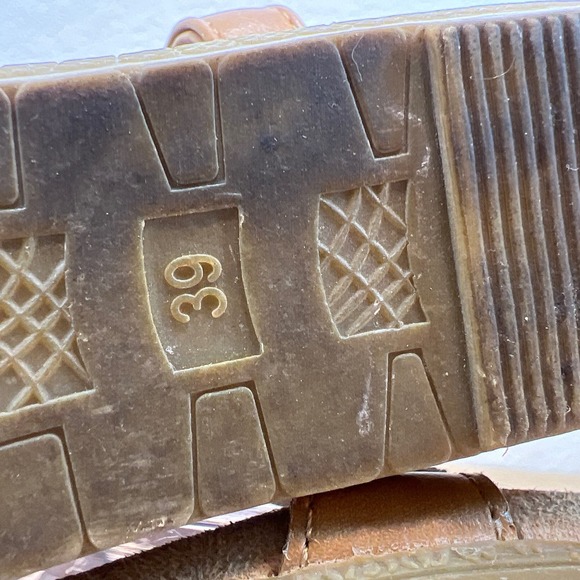 SAIMEITU Gold sling back wedge sandals‎ size 39 - Picture 6 of 12